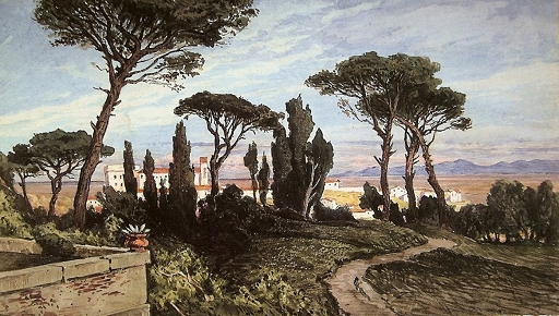 Georg Dehio, Italienische Landschaft, 1879